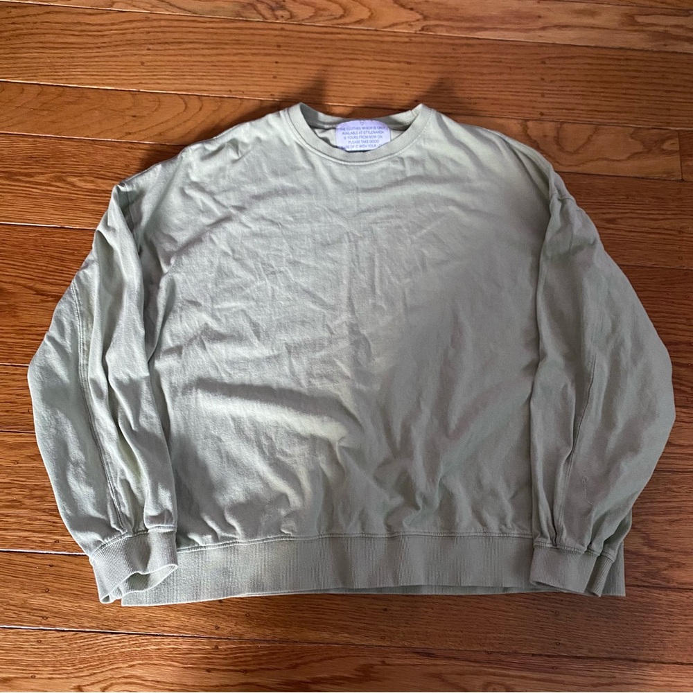 Stylenanda Green Relaxed Long Sleeve